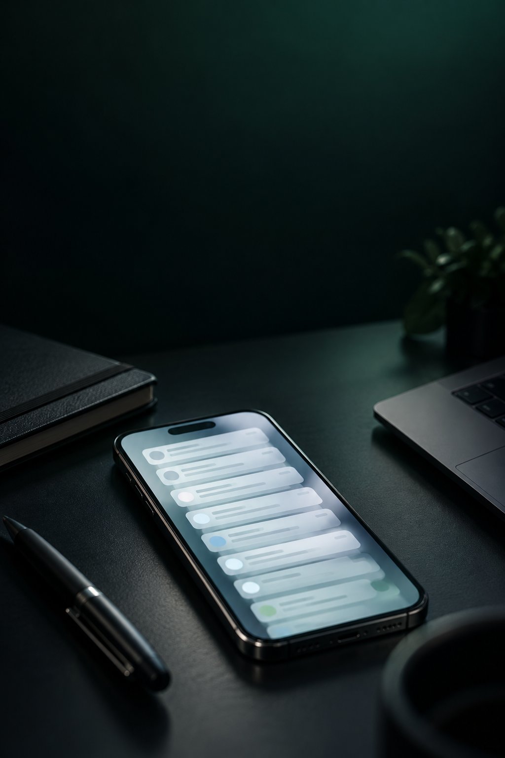 Teléfono con notificaciones de consultas